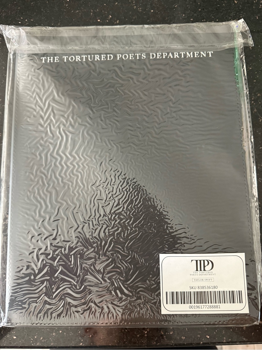 Taylor Swift Black Hardcover "The Tortured Poets Department"